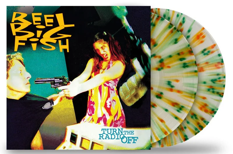 REEL BIG FISH 'TURN OFF THE RADIO' 2LP (Limited Edition  Only 500 Made, Milky Clear w/ Green & Orange Splatter Vinyl)