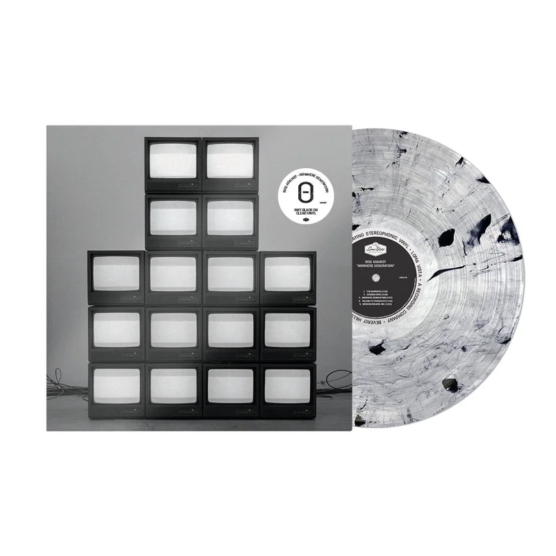 RISE AGAINST 'NOWHERE GENERATION' LIMITED-EDITION INKY BLACK ON CLEAR VINYL LP  ONLY 600 MADE