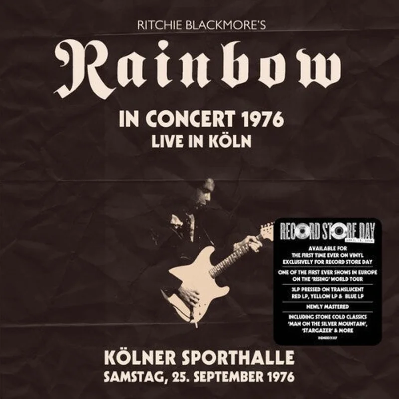 Ritchie Blackmore's Rainbow, Live From Koln 1976 - Limited RSD 2026 Translucent Red, Yellow & Blue Colored Vinyl