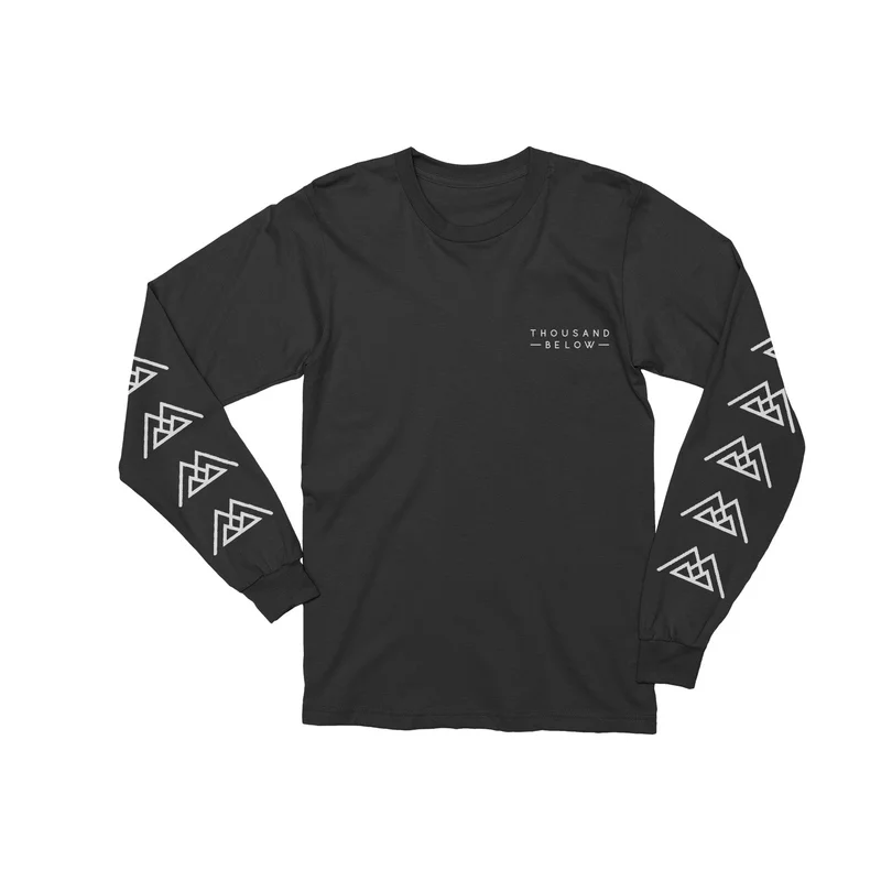 Rose Hand Shake Black Long Sleeve