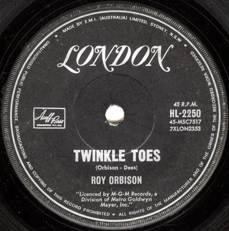 Roy Orbison - Twinkle Toes / Where Is Tomorrow (7", Single) (Very Good (VG))