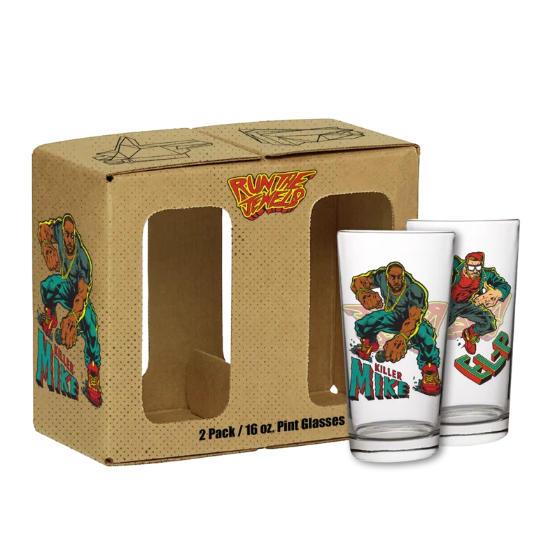 RTJ 'DYNAMIC DUO COMIC PINT GLASS SET