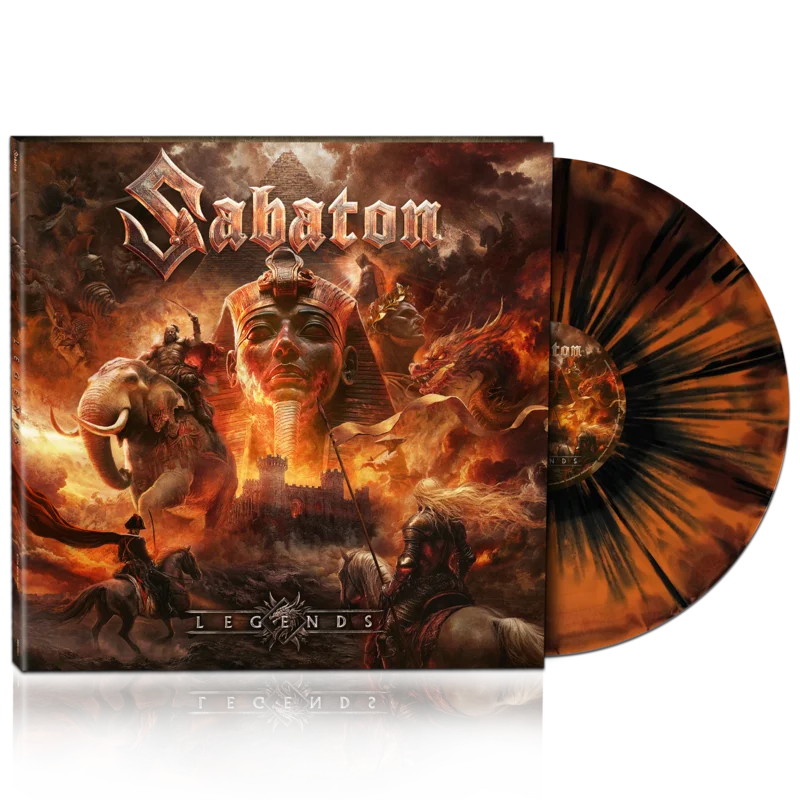 SABATON LEGENDS LP (Exclusive  Limited to 300, Orange Cloud W/ Black Splatter Vinyl)