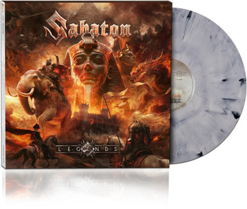 SABATON LEGENDS LP (Templars Edition, White Marbled Vinyl)