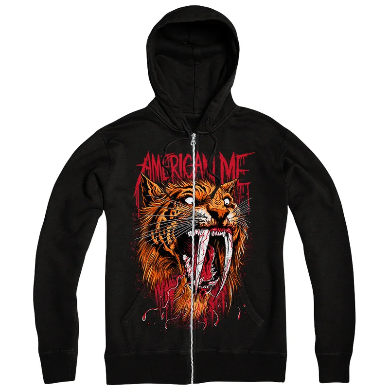 Sabertooth Black Zip-Up