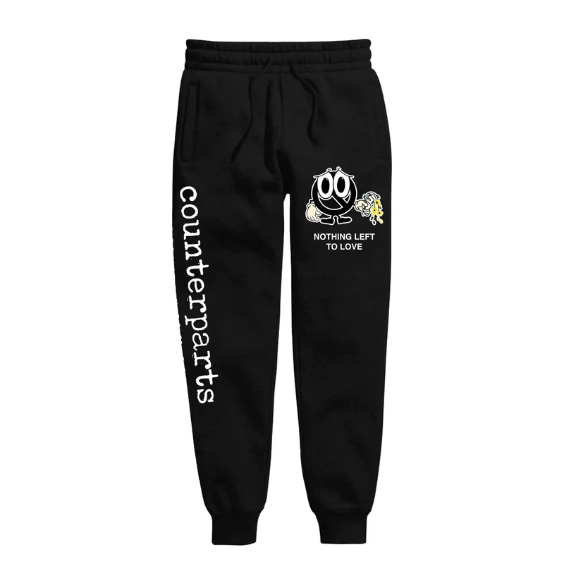 Sad Face Black -Sweatpants