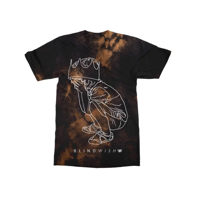 Sad Kid Bleach Dyed T-Shirt