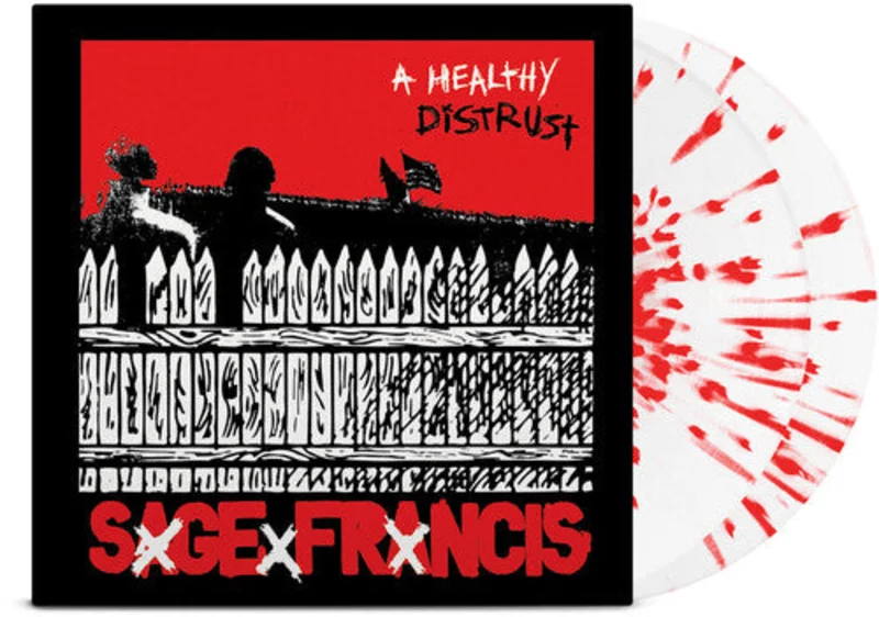SAGE FRANCIS A HEALTHY DISTRUST 2LP (20th Anniversary, White w/Red Splatter Vinyl)