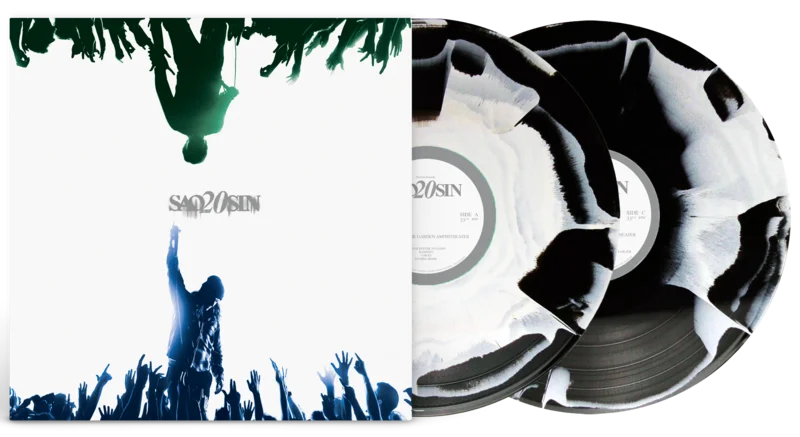 SAOSIN LIVE AT THE GARDEN AMPHITHEATER 2LP (Limited Edition  Only 200 Made, Opaque Black & White A Side/B Side Vinyl)