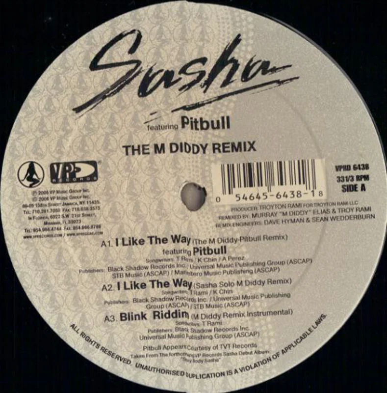 Sasha - I Like The Way (Remixes) (12") (Very Good Plus (VG+))