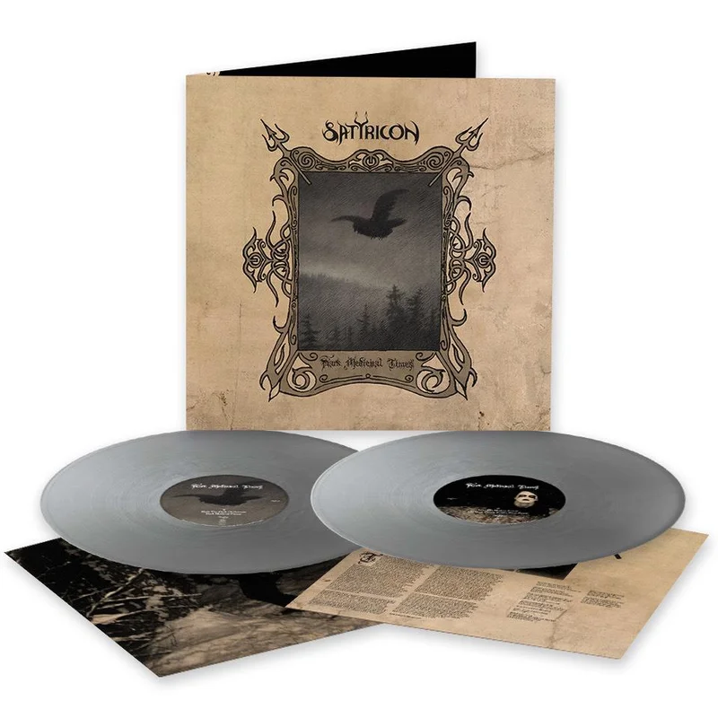 SATYRICON 'DARK MEDIEVAL TIMES' LIMITED-EDITION SILVER 2LP  ONLY 500 MADE