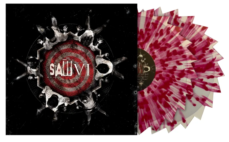 SAW VI SOUNDTRACK 2LP (Exclusive  Limited to 300, "Sawblade" Clear with Blood Red Splatter Vinyl)
