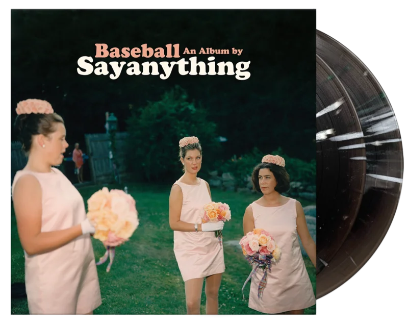 SAY ANYTHING BASEBALL 2LP (Limited Edition  Only 300 Made, Black Ice Ghostly w/ Bone, Pink & Evergreen Splatter Vinyl)