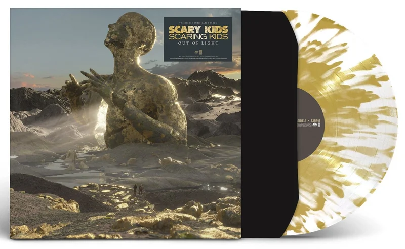 SCARY KIDS SCARING KIDS 'OUT OF LIGHT' LP  ONLY 350 MADE (Limited Edition White w/Gold Splatter Vinyl)