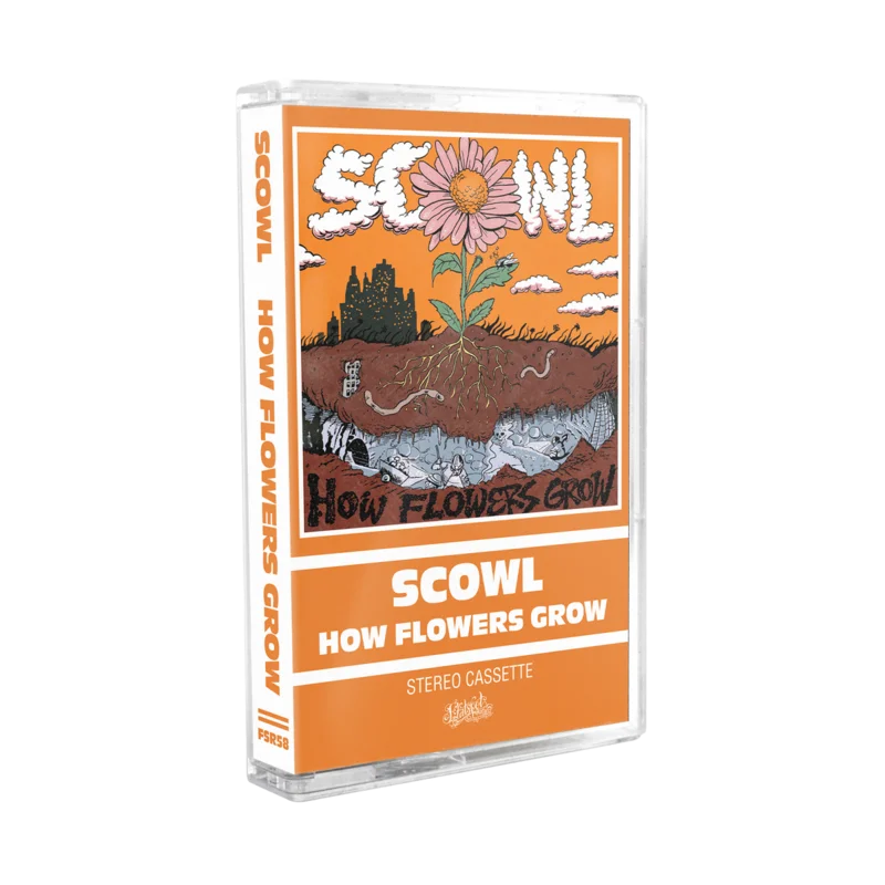 SCOWL 'HOW FLOWERS GROW' CASSETTE (Yellow Cassette)