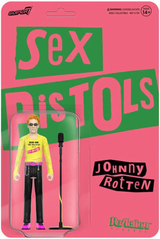SEX PISTOLS REACTION WAVE 2 - JOHNNY ROTTEN (NEVER MIND THE BOLLOCKS) ACTION FIGURE