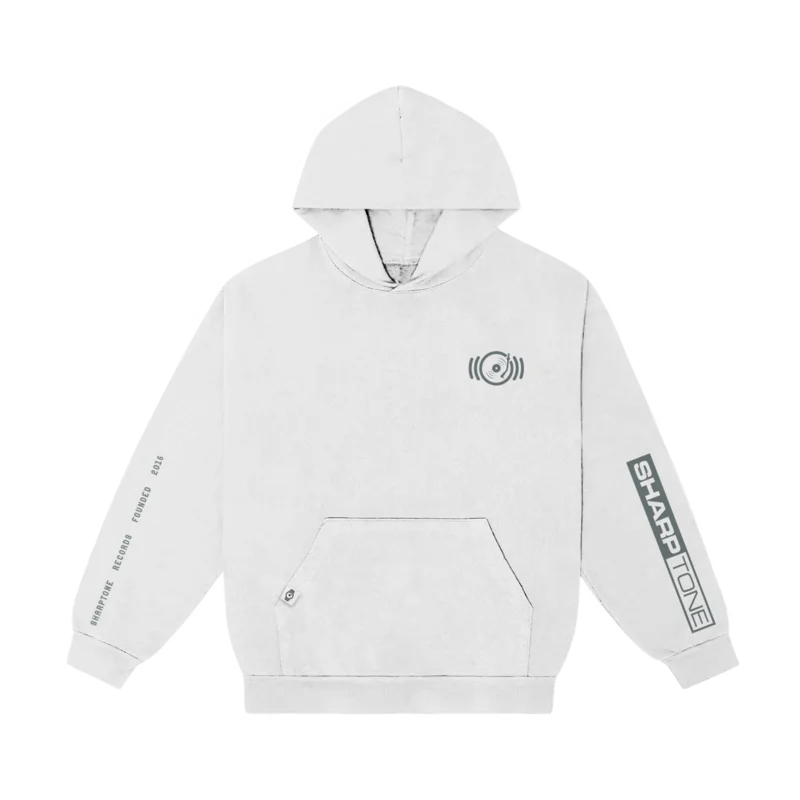 SharpTone Records - Logo White Hoodie