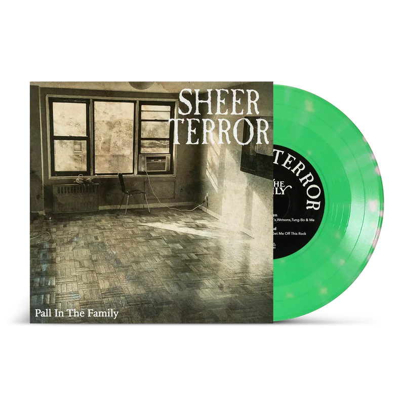 SHEER TERROR 'PALL IN THE FAMILY' 7" EP (Green w/ Pink Splatter Vinyl)