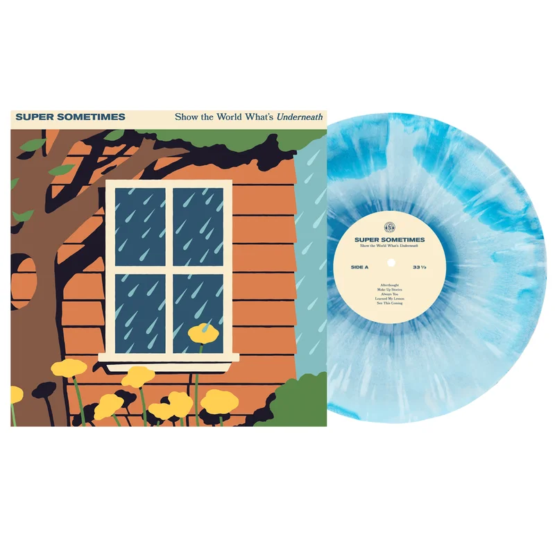 Show The World Whats Underneath - White/ Electric Blue/Blue Aside/Bside w/ White Splatter Vinyl LP
