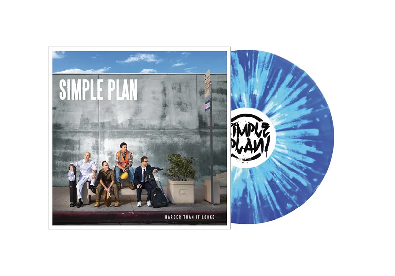 SIMPLE PLAN HARDER THAN IT LOOKS LP (Limited Edition  Only 500 Made, Blue w/ White Splatter Vinyl)