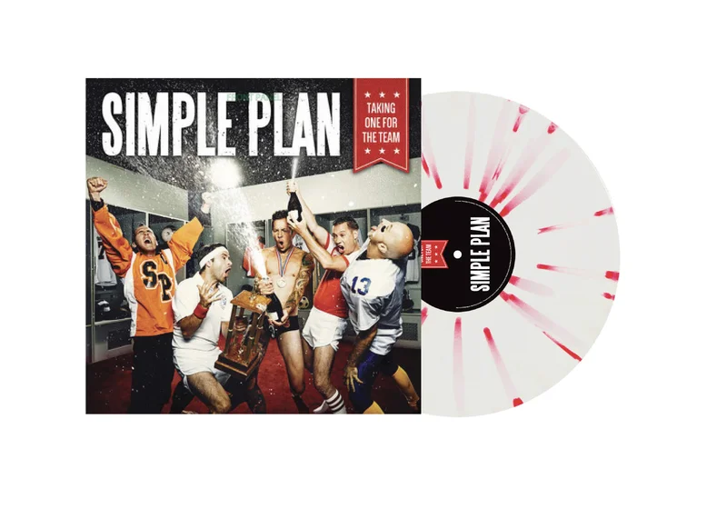 SIMPLE PLAN TAKE ONE FOR THE TEAM LP (Limited Edition  Only 500 Made, White with Red Splatter Vinyl)