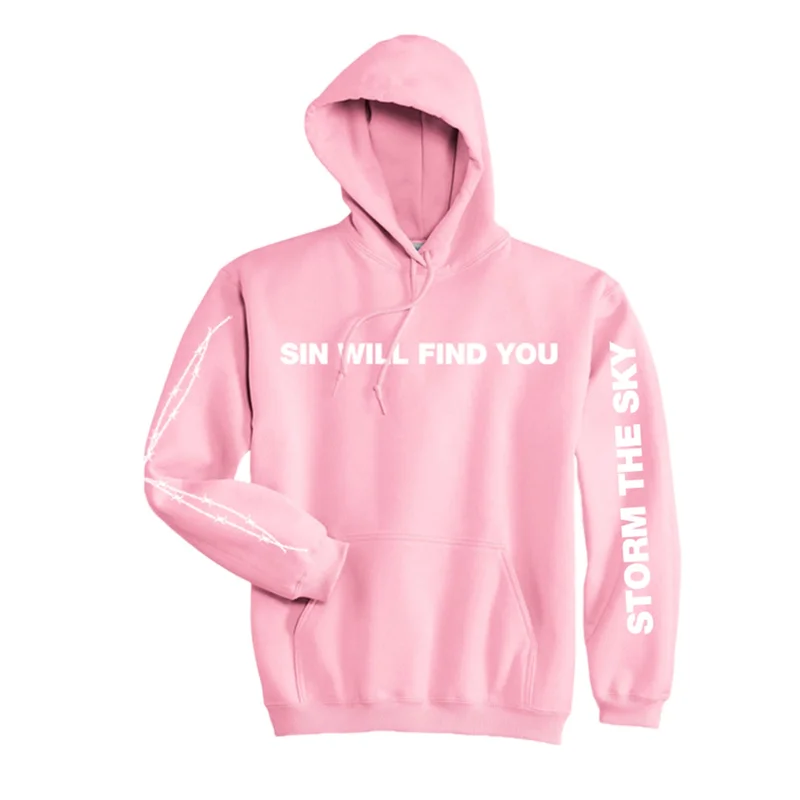 Sin Will Find You Pink Pullover