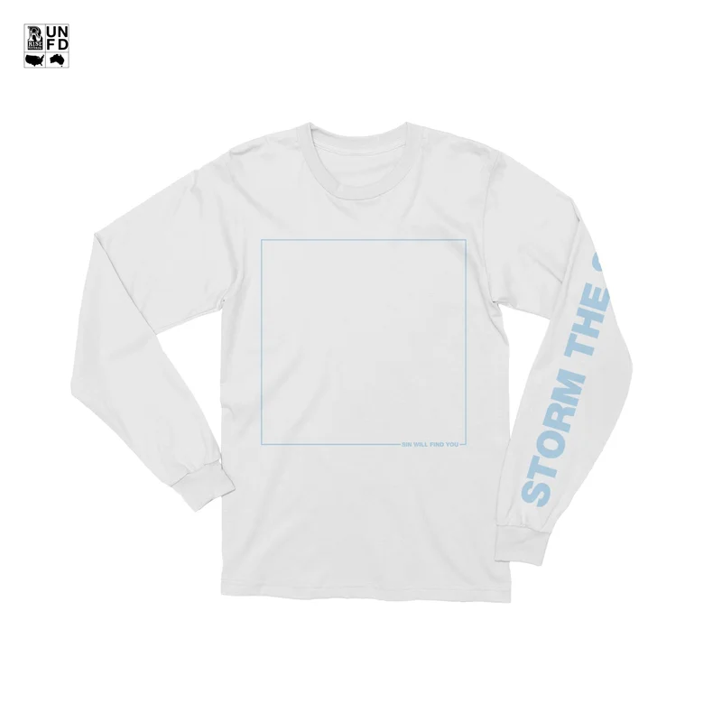 Sin Will Find You White Long Sleeve