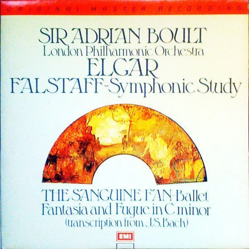 Sir Adrian Boult, London Philharmonic Orchestra, Elgar* - Falstaff - Symphonic Study / The Sanguine Fan - Ballet / Fantasia And Fugue In C Minor