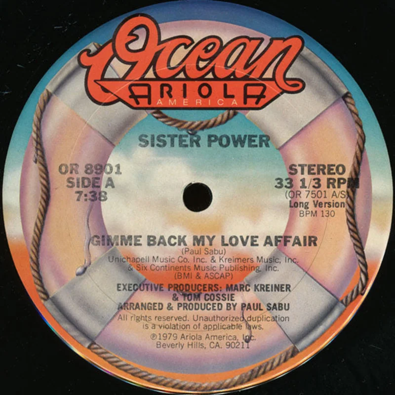 Sister Power - Gimme Back My Love Affair (12") (Very Good Plus (VG+))
