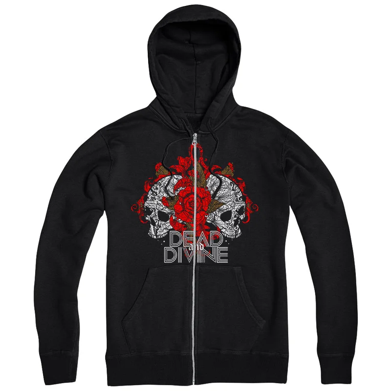 Skulls Black Zip-Up