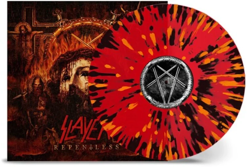 SLAYER 'REPENTLESS' LP (Transparent Red, w/ Orange & Black Splatter Vinyl)