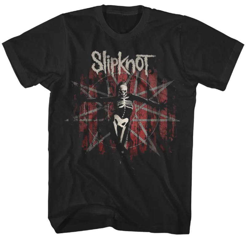 SLIPKNOT THE GRAY CHAPTER STAR T-SHIRT black