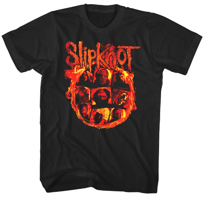 SLIPKNOT WE ARE NOT YOUR KIND FIRE T-SHIRT black
