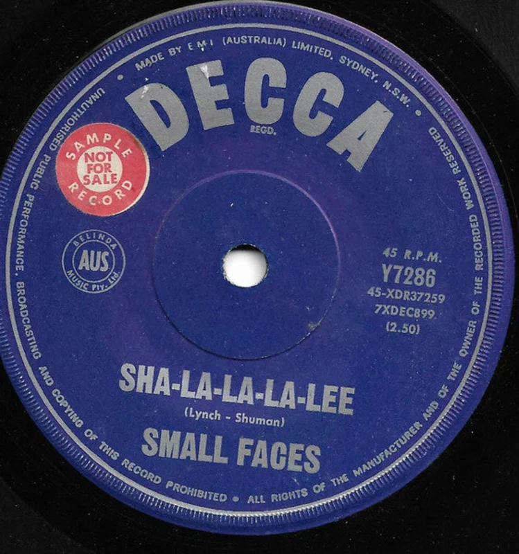 Small Faces - Sha-La-La-La-Lee (7", Single) (Very Good (VG))