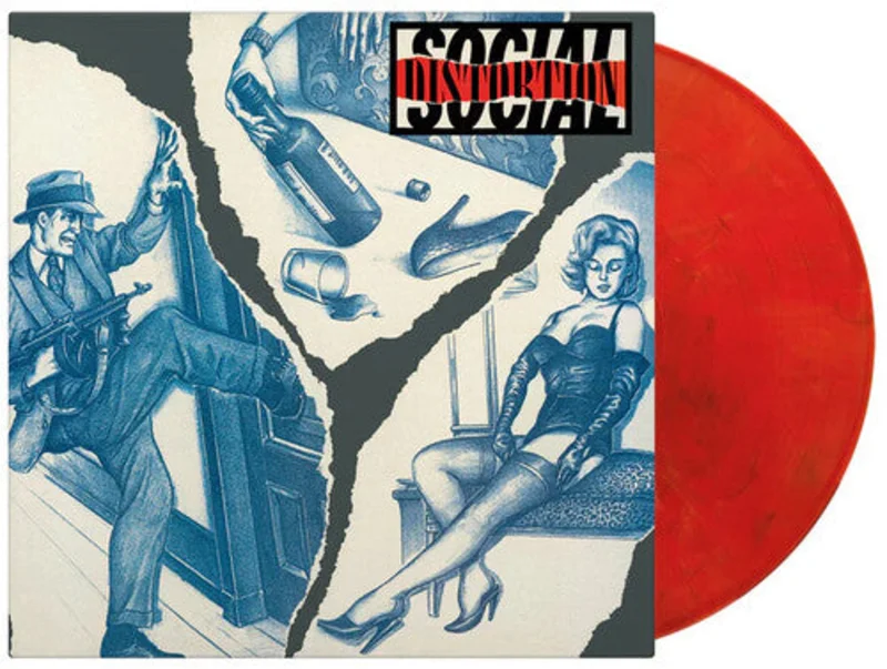 Social Distortion - Translucent Red, Black & White Marble Vinyl [Import]
