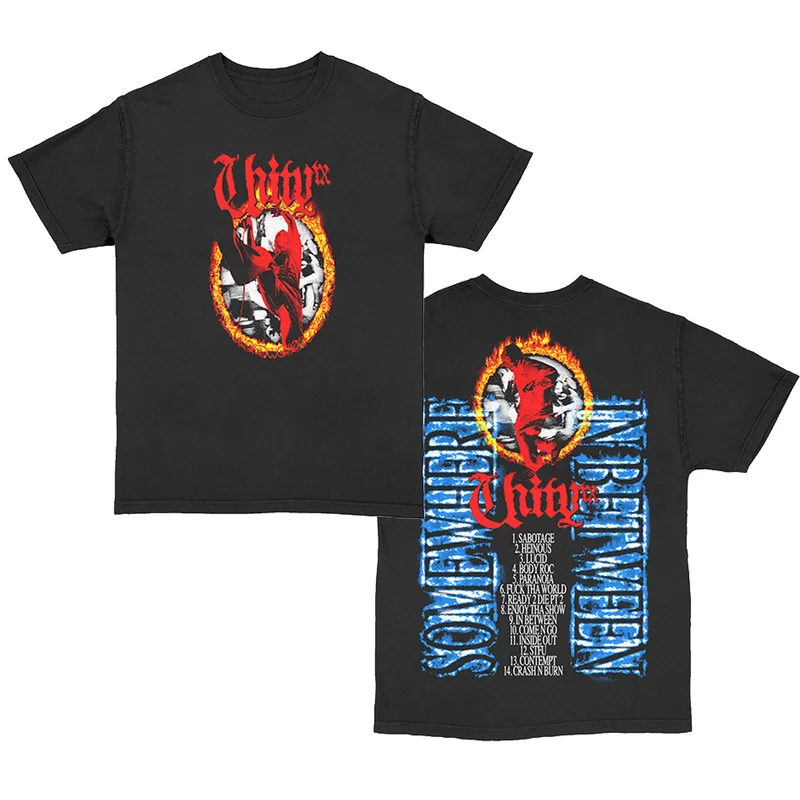 Somewhere, In Between... Black - Tee