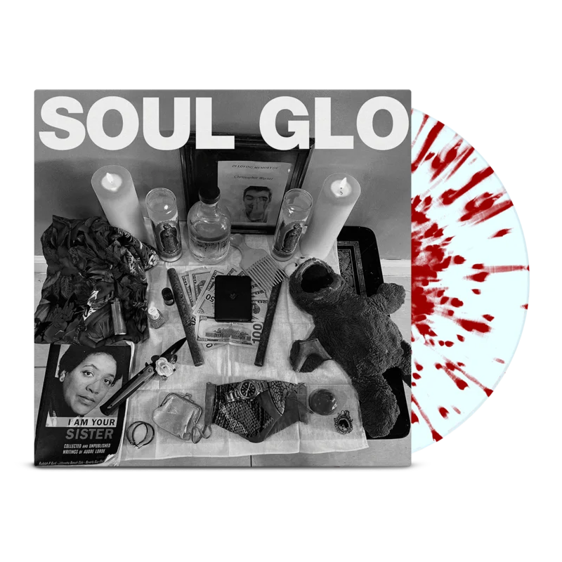 SOUL GLO 'DIASPORA PROBLEMS' LIMITED-EDITION ELECTRIC BLUE WITH RED SPLATTER LP  ONLY 300 MADE