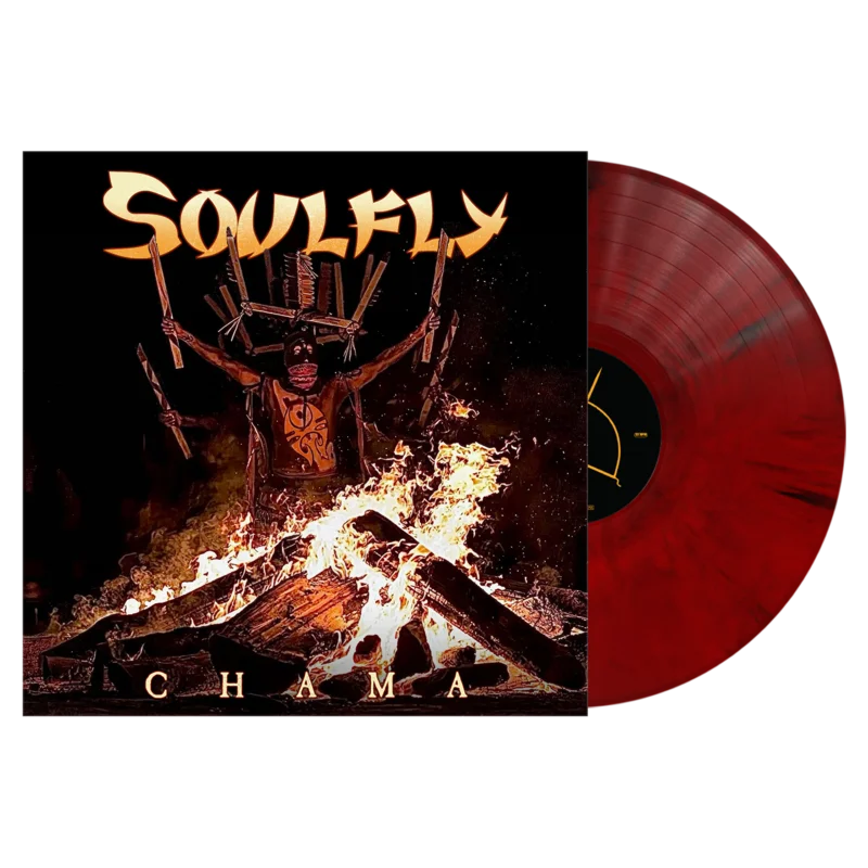 SOULFLY CHAMA LP (Exclusive  Limited to 300, Red & Black Marble Vinyl)