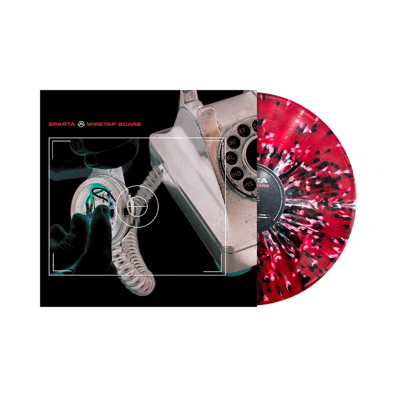 SPARTA WIRETAP SCARS LP (Limited Edition  Only 350 Made, Translucent Red w/ Black & White Splatter Vinyl)