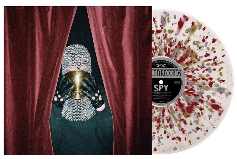 SPY SATISFACTION LP (Limited Edition  Only 250 made, Ultra Clear w/ Maroon, Gold, & Silver Splatter Vinyl)