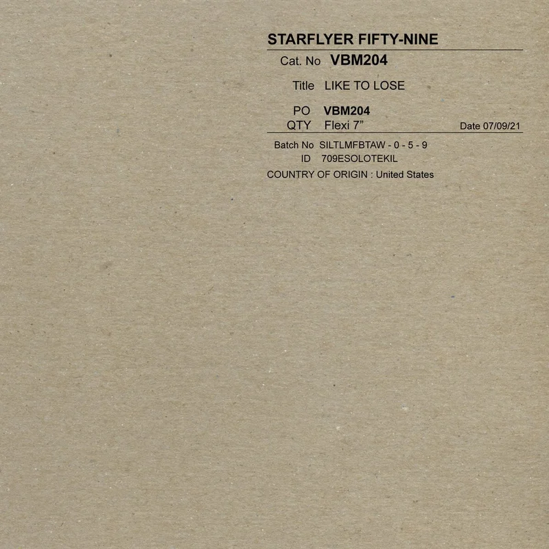 STARFLYER FIFTY-NINE - Like To Lose