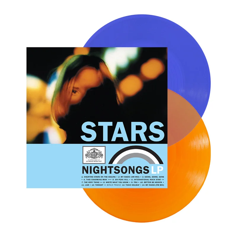 STARS NIGHTSONGS 2LP (Limited Edition  Only 500 Made, Transparent Blue (A/B) & Transparent Orange (C/D) Vinyl)