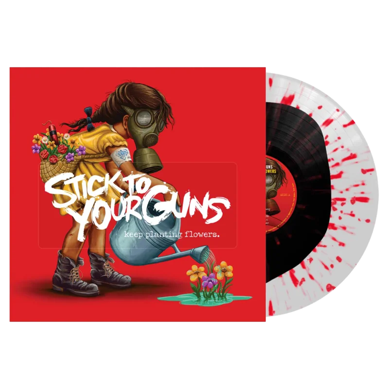 Stick To Your Guns - Keep Planting Flowers (Black In Clear w/Red Splatter Vinyl)