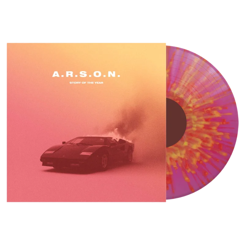Story Of The Year - A.R.S.O.N. Neon Pink / Yellow Splatter Vinyl