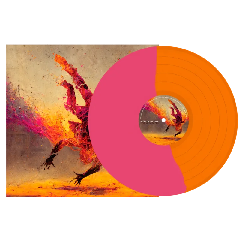 Story Of The Year - 'Tear Me To Pieces' Half/Half Orange & Pink Vinyl