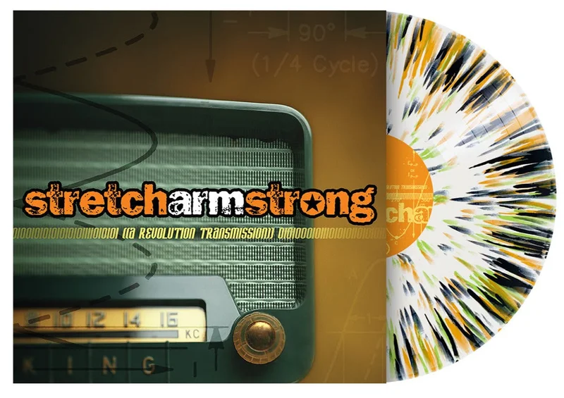 STRETCH ARM STRONG A REVOLUTION TRANSMISSION LP (Limited Edition  Only 300 made, Transparent White w/ Orange, Green, Black Splatter Vinyl)