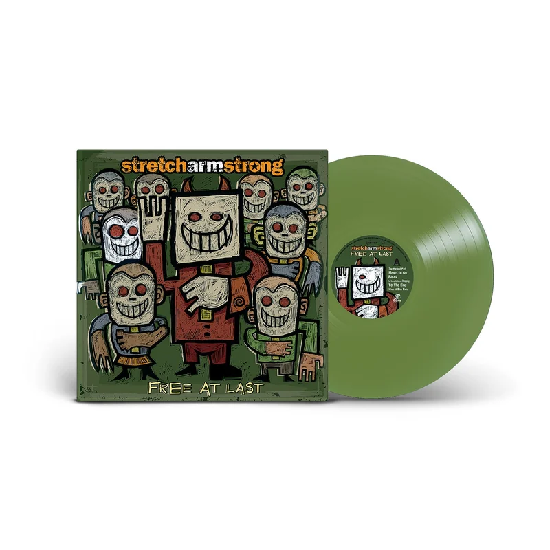 STRETCH ARM STRONG FREE AT LAST LP (Olive Green Vinyl)