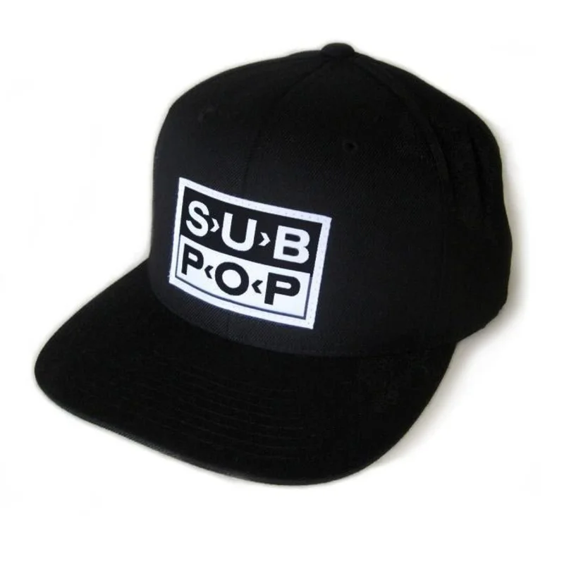 SUB POP - Black Logo Snapback Hat