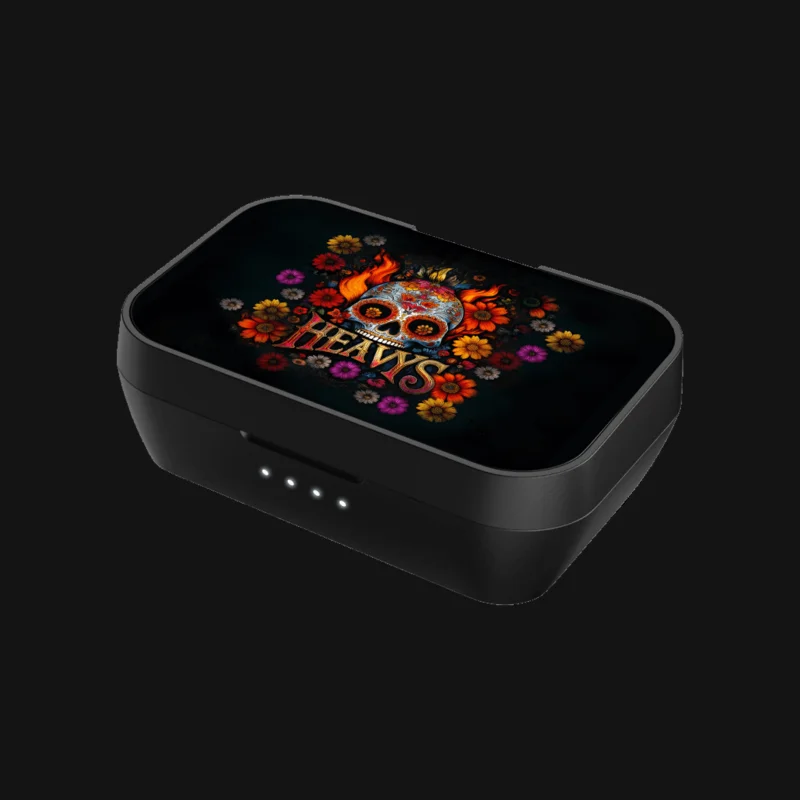 SUGAR SKULL SHELL FOR EARBUDS CASE