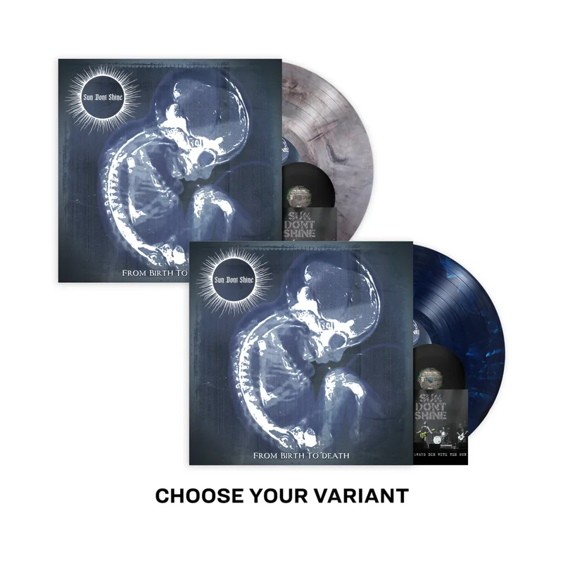 SUN DONT SHINE FROM BIRTH TO DEATH LP (Exclusive  Various Color Vinyl) + 4" TINY VINYL